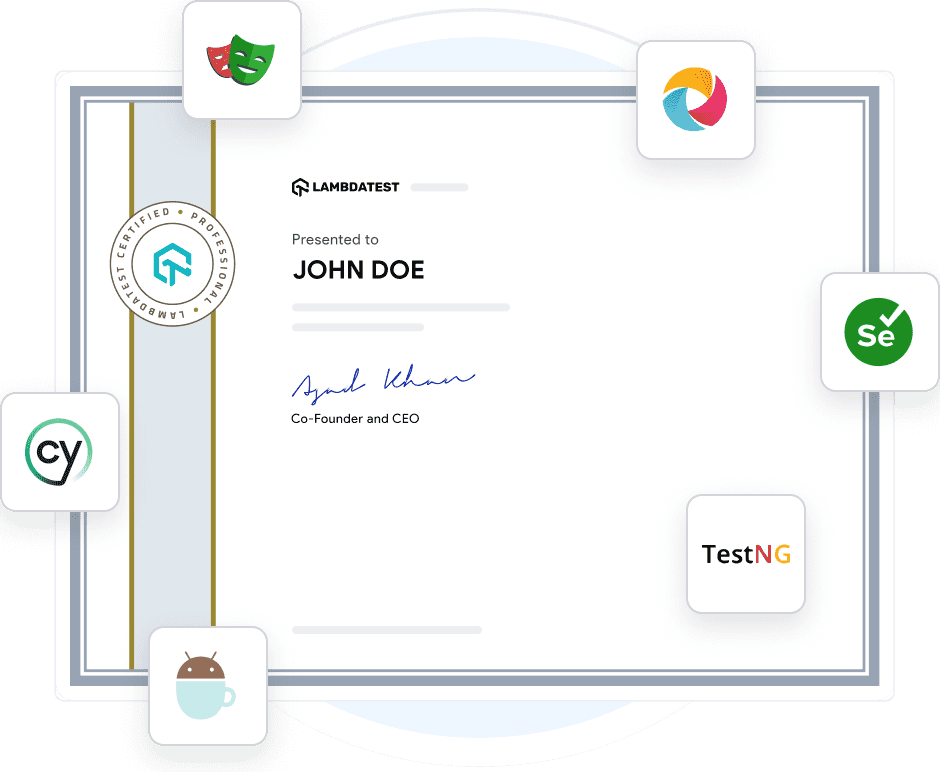 Earn resume-worthy test automation certifications that help you land a top job. Prove your expertise by adding top automation testing certification and globally recognized badges to your profile.