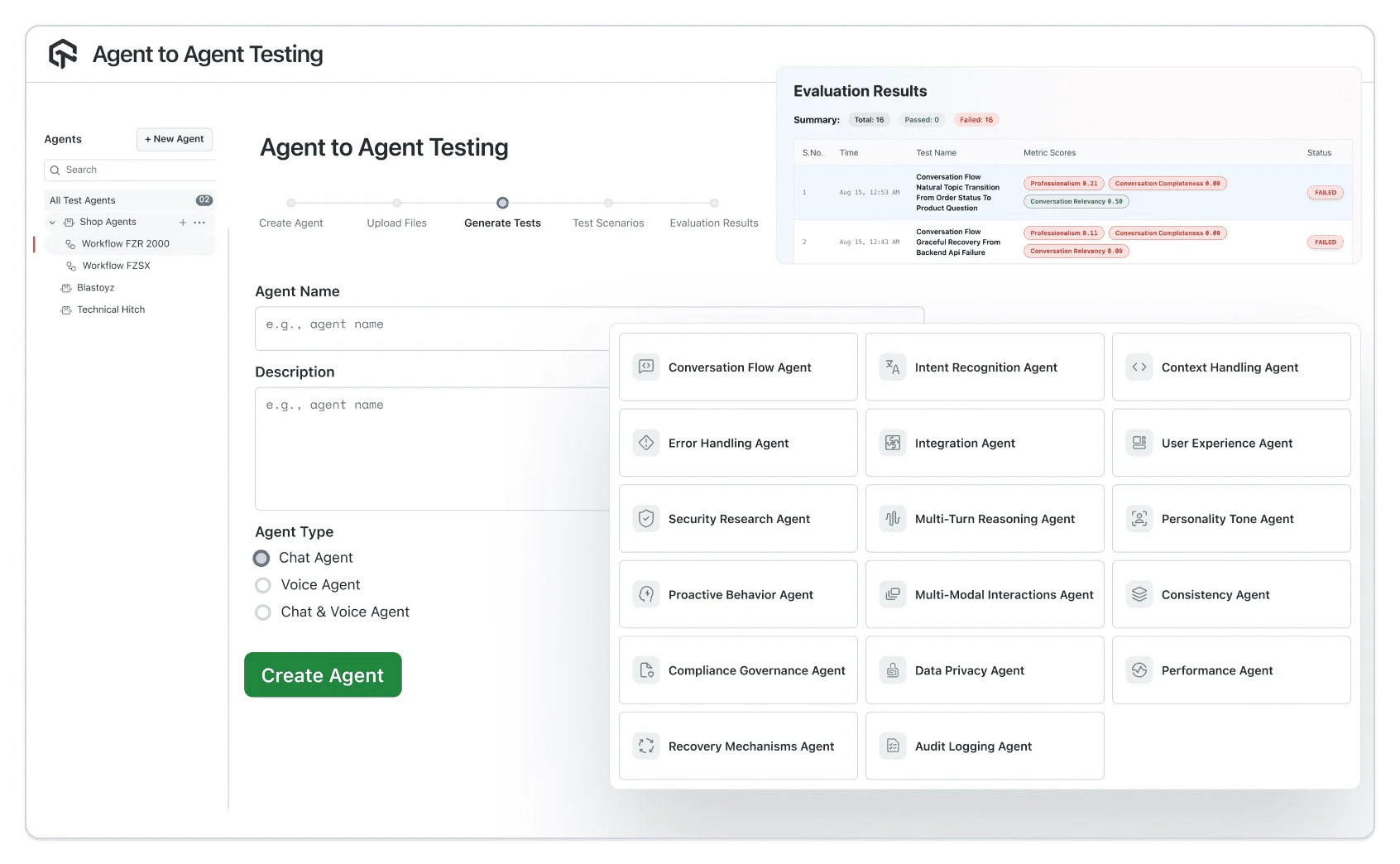 Agent-to-Agent Testing